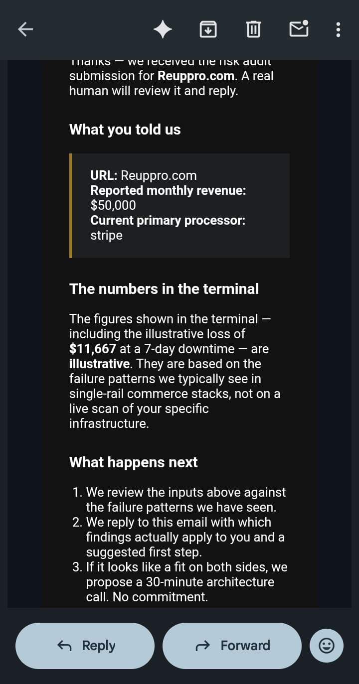High-Risk Commerce screenshot